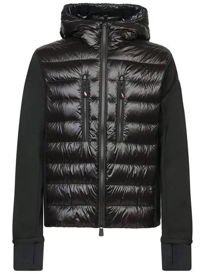 Grenoble Padded Zip-Up Hoodie Black - MONCLER - BALAAN 2