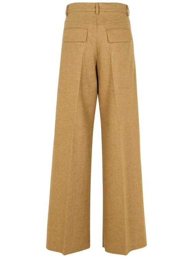 Sportmax 'Hearing' Brown Wool Blend Pants - MAX MARA SPORTMAX - BALAAN 3