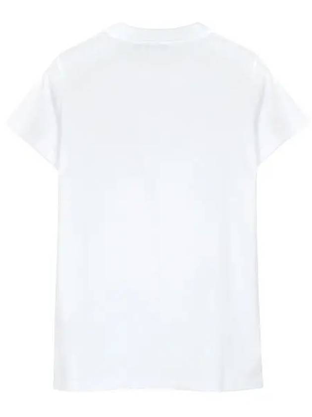 Print Cotton Short Sleeve T-Shirt White - MAX MARA - BALAAN 3