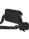 Re-Nylon Saffiano Leather Shoulder Bag Black - PRADA - BALAAN 6