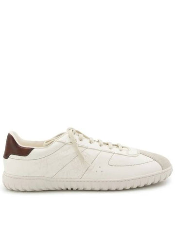 S6076001W02 Scritto Brown Tab White Sneakers - BERLUTI - BALAAN 1