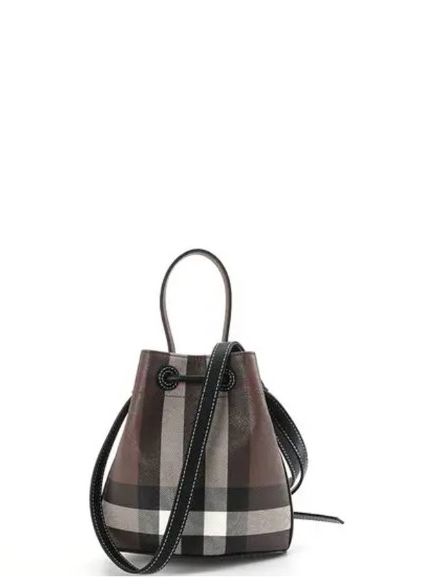 TB Mini Bucket Bag Dark Birch Brown - BURBERRY - BALAAN 4