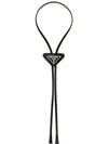 Boro Tie Necklace Black - PRADA - BALAAN 1