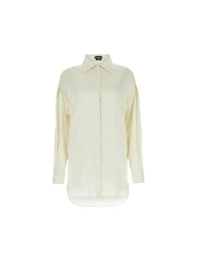 Silk Satin Shirt White - TOM FORD - BALAAN 2