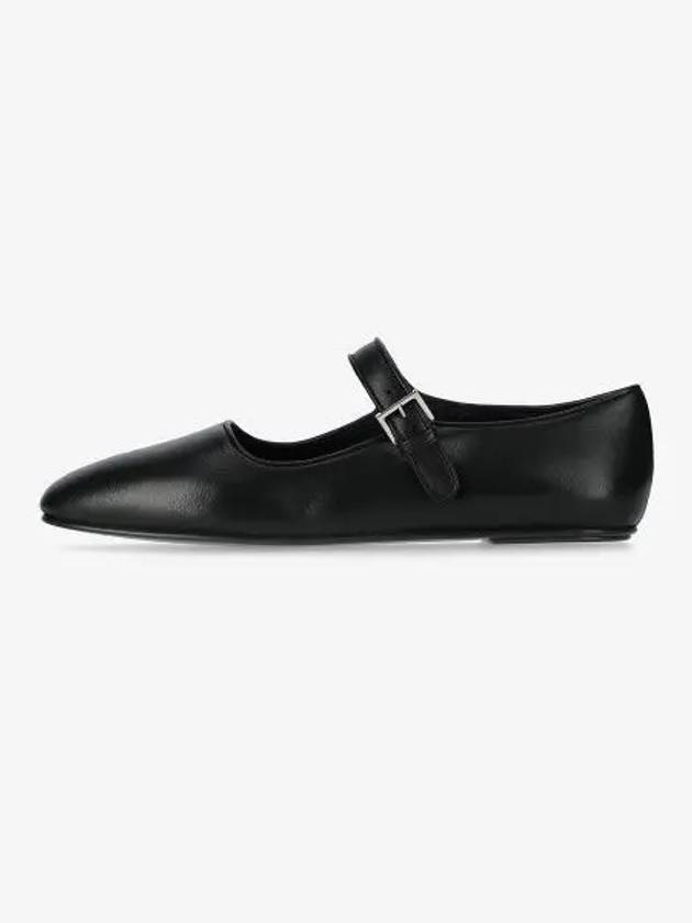 Ava Square Toe Mary Jane Flat Black - THE ROW - BALAAN 2