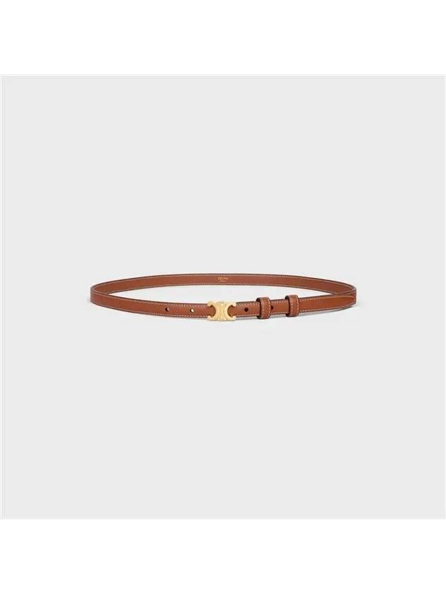 Teen Triomphe Calfskin Belt Tan - CELINE - BALAAN 4