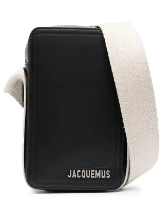 Le Cuerda Vertical Grosgrain Cross Bag Black - JACQUEMUS - BALAAN 1