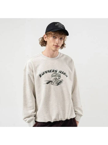 RUNNERS HIGH SWEATSHIRTS OATMEAL - POLYGRAM - BALAAN 1