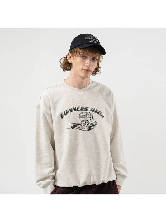 RUNNERS HIGH SWEATSHIRTS OATMEAL - POLYGRAM - BALAAN 2