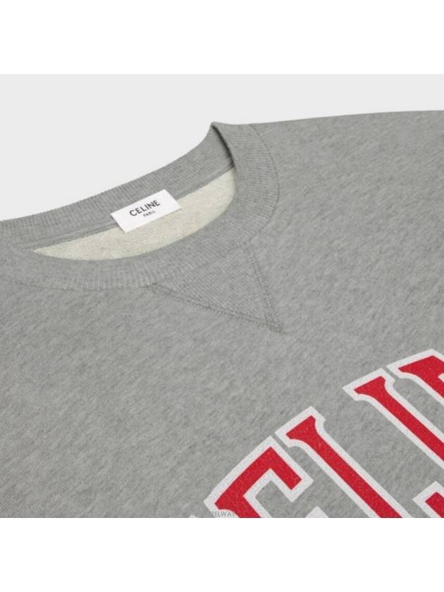 Logo Print Sweatshirt Grey - CELINE - BALAAN 3