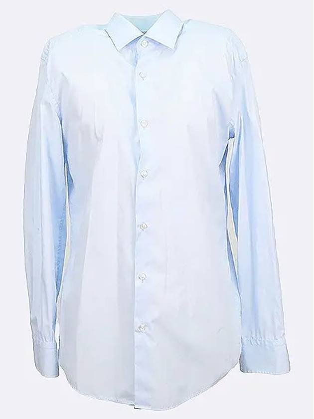 Light blue color slim fit cotton men s shirt size 39 - HUGO BOSS - BALAAN 1