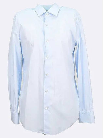 Light blue color slim fit cotton men s shirt size 39 - HUGO BOSS - BALAAN 1