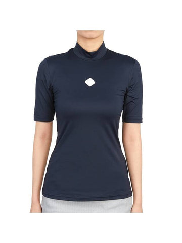 Billy GWJT06842 6855 Women's Golf Mock Neck Short Sleeve T-Shirt - J.LINDEBERG - BALAAN 1