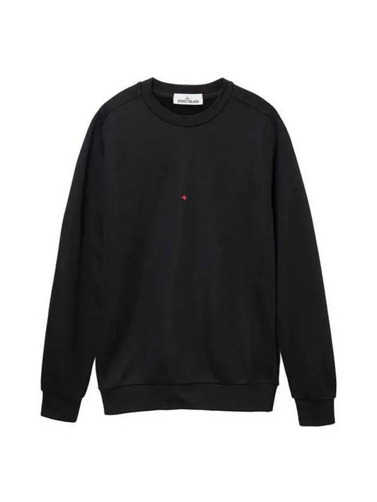 Marina Logo Patch Sweatshirt Black - STONE ISLAND - BALAAN 2