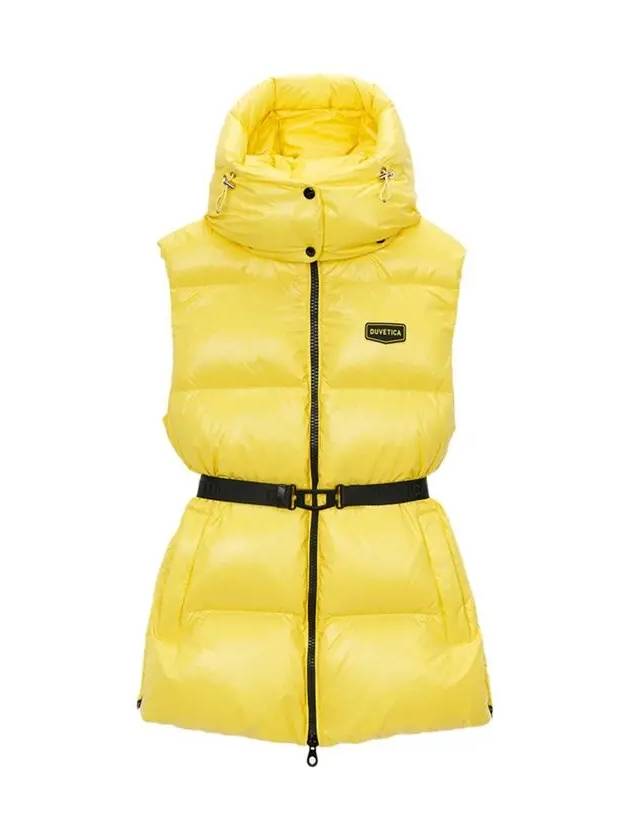 Aloro Belted Down Vest Yellow - DUVETICA - BALAAN 3