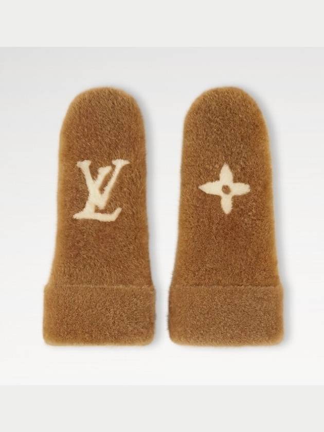 M94839 LV SKI Monogram Shearling Mittens - LOUIS VUITTON - BALAAN 1