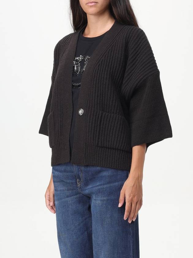 Cardigan a coste Pinko in lana e cashmere - PINKO - BALAAN 3