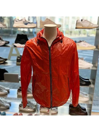 Men's Gloss Wave Bomber Hooded Jacket Paprika - HERNO - BALAAN 2