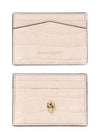 Skull Crocodile Leather Card Wallet Light Pink - ALEXANDER MCQUEEN - BALAAN 2