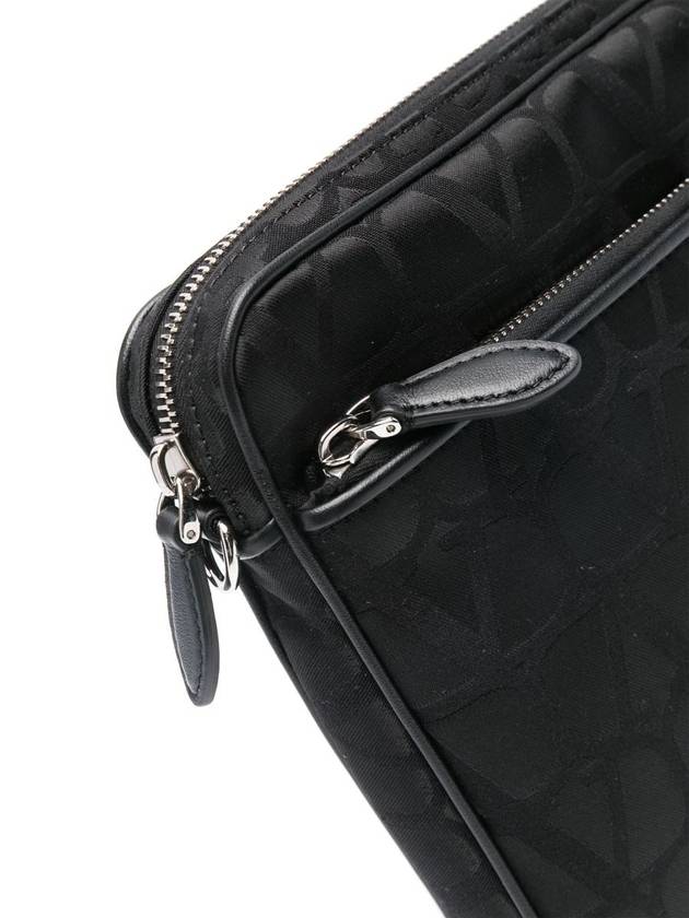 Toilet Econograph Clutch Bag Black - VALENTINO - BALAAN 4