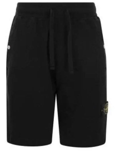 Wappen Patch Old Regular Fit Shorts Black - STONE ISLAND - BALAAN 2