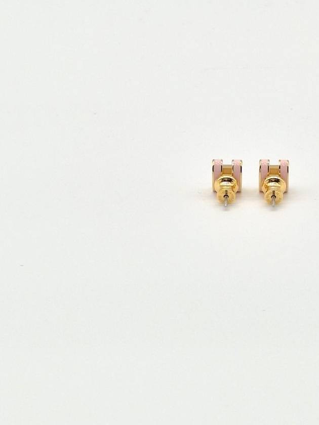 Mini Pop H Earrings Gold Rose Dragee - HERMES - BALAAN 7