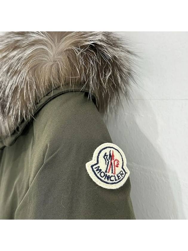 Women's Monticole Moncticole Goose Long Padded Khaki - MONCLER - BALAAN 3