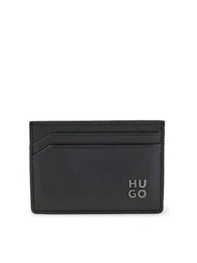 Lettering Logo Leather Card Wallet Black - HUGO BOSS - BALAAN 2