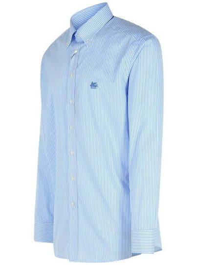 Etro Light Blue Cotton Shirt - ETRO - BALAAN 2