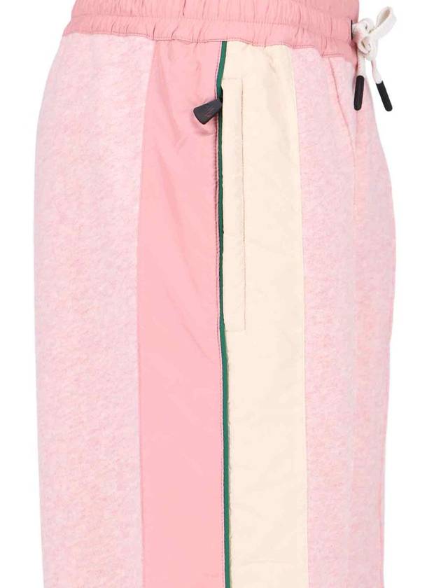 Grenoble Fleece Track Pants Pink - MONCLER - BALAAN 5