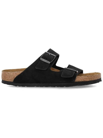 Arizona Soft Suede Slippers Black - BIRKENSTOCK - BALAAN 2