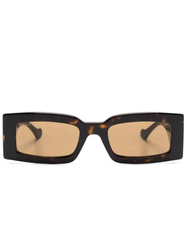 logo decorated rectangular frame sunglasses GG1425S - GUCCI - BALAAN 1