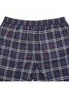 Check Swim Shorts Navy - BURBERRY - BALAAN 7