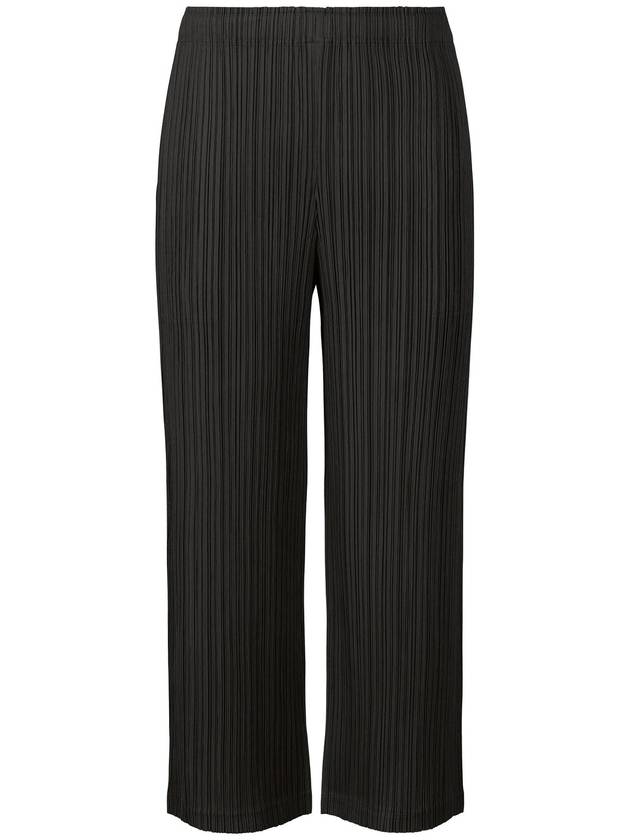 Pleated Straight Pants Black - ISSEY MIYAKE - BALAAN 2