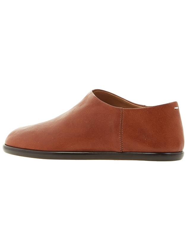 Tabi Babouche Leather Slippers Brown - MAISON MARGIELA - BALAAN 4