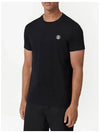 Parker Short Sleeve T-Shirt Black - BURBERRY - BALAAN 4