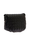 Intrecciato Mini Leather Cross Bag Black - BOTTEGA VENETA - BALAAN 3