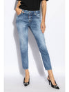 Cool Girl Crop Jeans Blue - DSQUARED2 - BALAAN 4