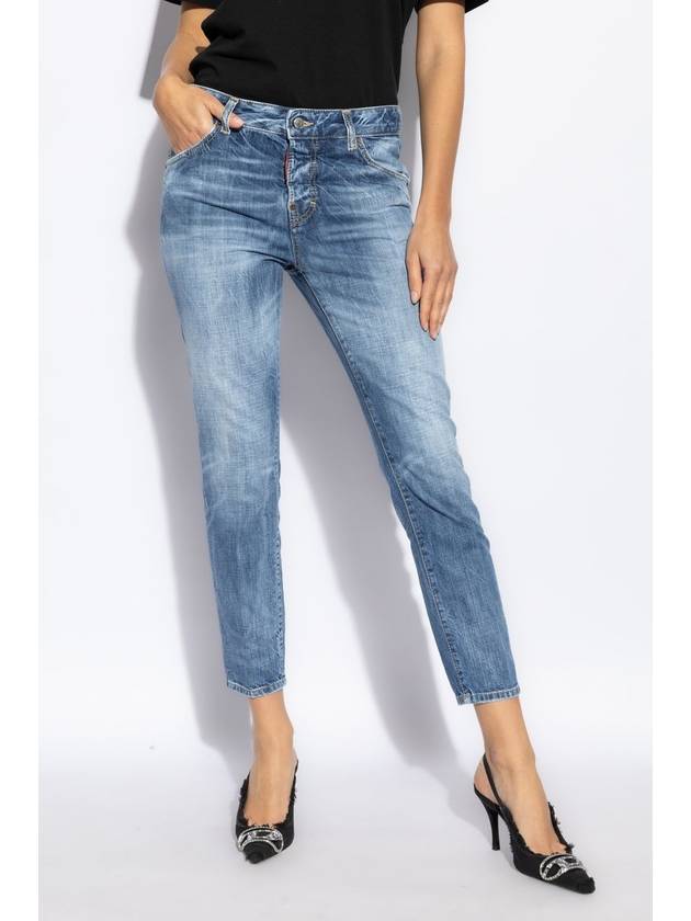 Cool Girl Crop Jeans Blue - DSQUARED2 - BALAAN 4