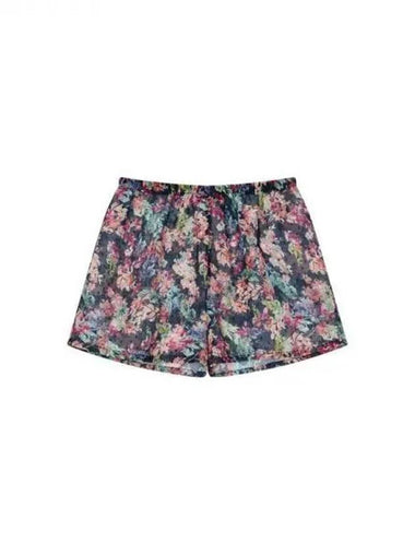 UNDERWEAR Women s Flower See through Lounge Shorts Marine 270200 - EMPORIO ARMANI - BALAAN 1