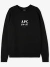 Stamp Logo Sweatshirt Black - A.P.C. - BALAAN 3