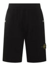 Wappen Patch Old Regular Fit Shorts Black - STONE ISLAND - BALAAN 2