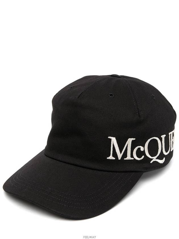 Embroidered Logo Ball Cap Black - ALEXANDER MCQUEEN - BALAAN 2