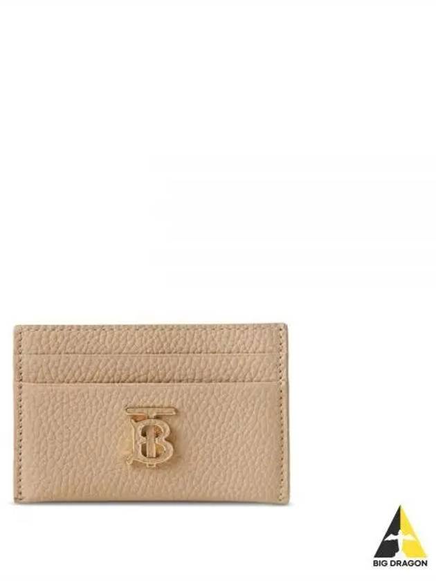 TB Grainy Leather Card Wallet Haute Beige - BURBERRY - BALAAN 2