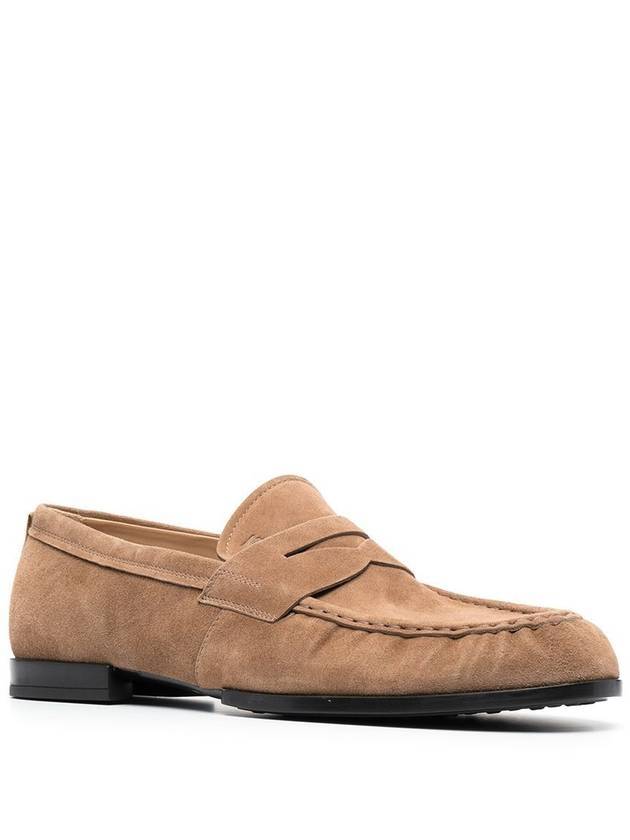 Men's Suede Loafer Brown - TOD'S - BALAAN 3