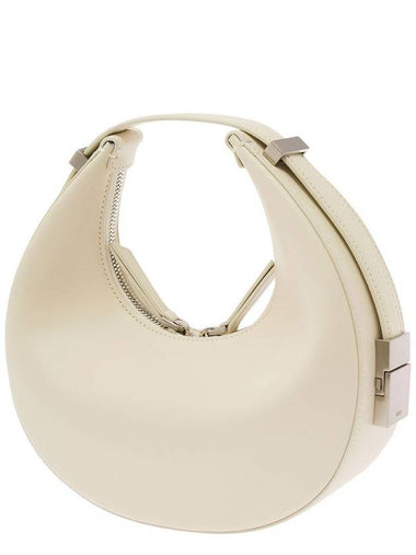 'Mini Toni' White Hobo Handbag With Engraved Logo In Leather Woman - OSOI - BALAAN 1