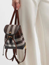 Check Mini Backpack Dark Brown - BURBERRY - BALAAN 2