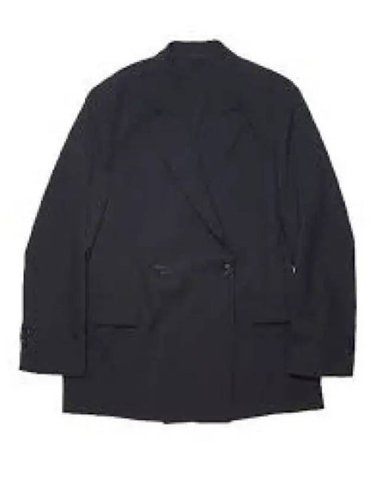 Tailored Wool Double Jacket Black - ACNE STUDIOS - BALAAN 2