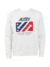 Iconic USA Logo Crew Neck Sweatshirt White - AUTRY - BALAAN 2