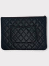 Classic Clutch Bag Silver Black A82545 - CHANEL - BALAAN 2